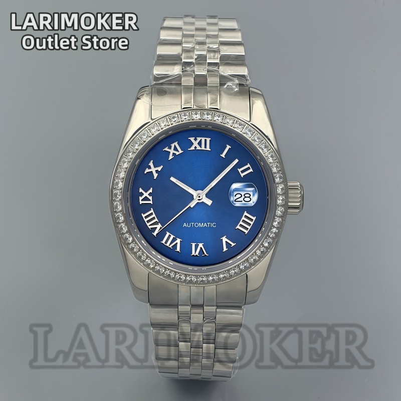 Stainless Bracelet Diver - LARIMOKER Jam Tangan Otomatis Wanita 31Mm