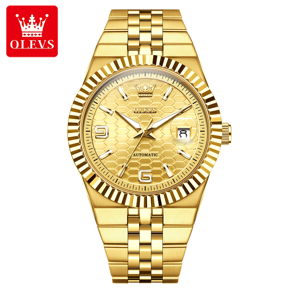 Rolex Watch Datejust - OLEVS Jam Tangan Mekanis Otomatis Pria