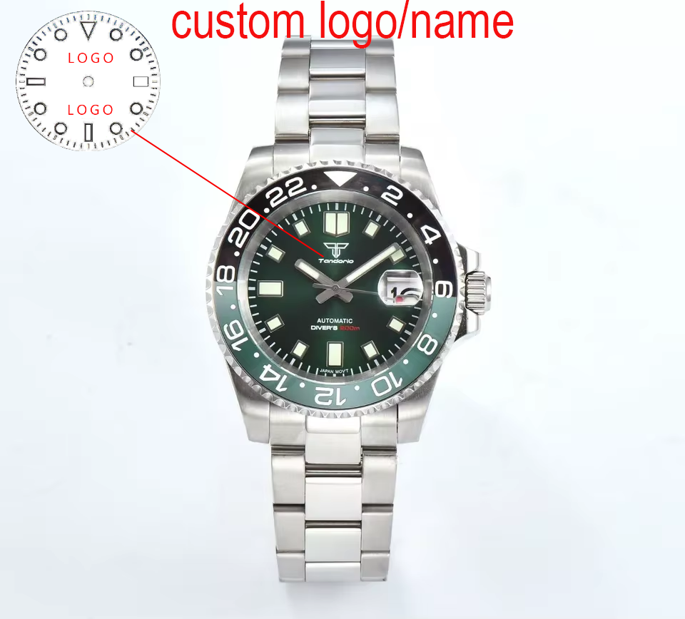 Stainless Bracelet Diver - Jam Tangan Pria Penyelam Hijau 40Mm
