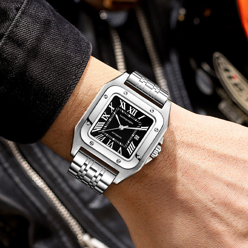 Cartier Watch Tank - Jam Tangan Mekanis Otomatis Persegi Mewah