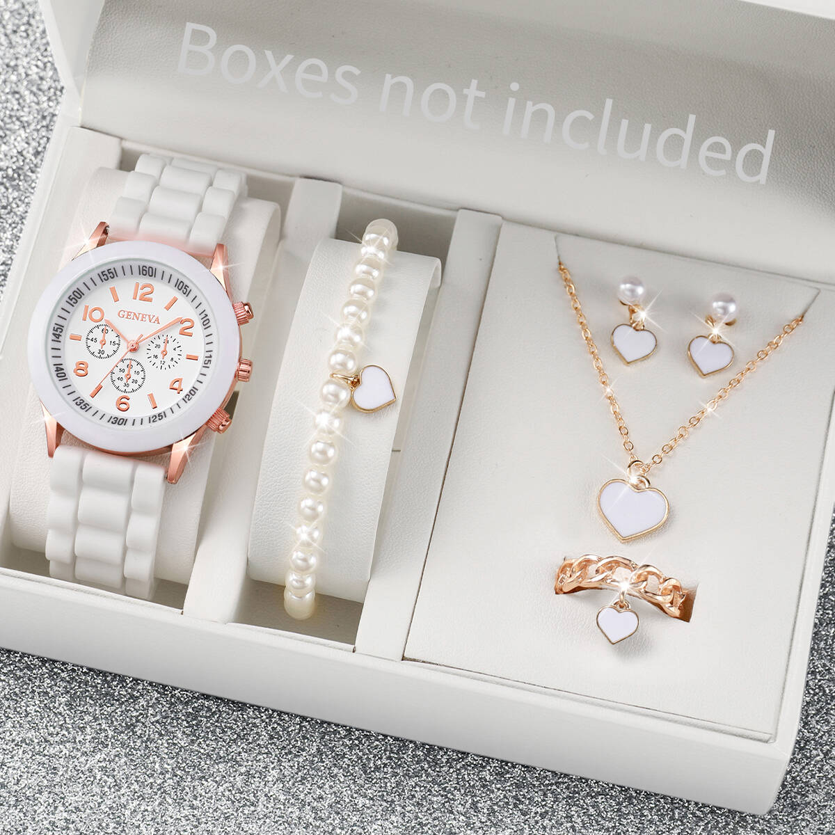 Silicone Band Women - 5/6 Buah Jam Tangan Wanita Modis