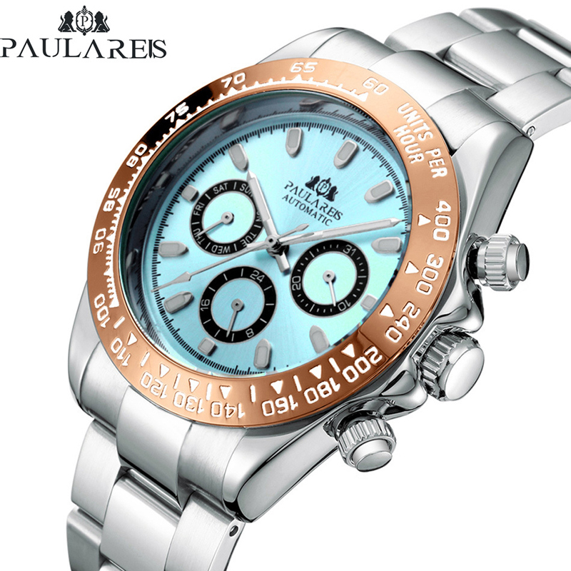 Jam Tangan Mekanik Pria PAULAR - Cartier Watch Tank ulasan dan harga