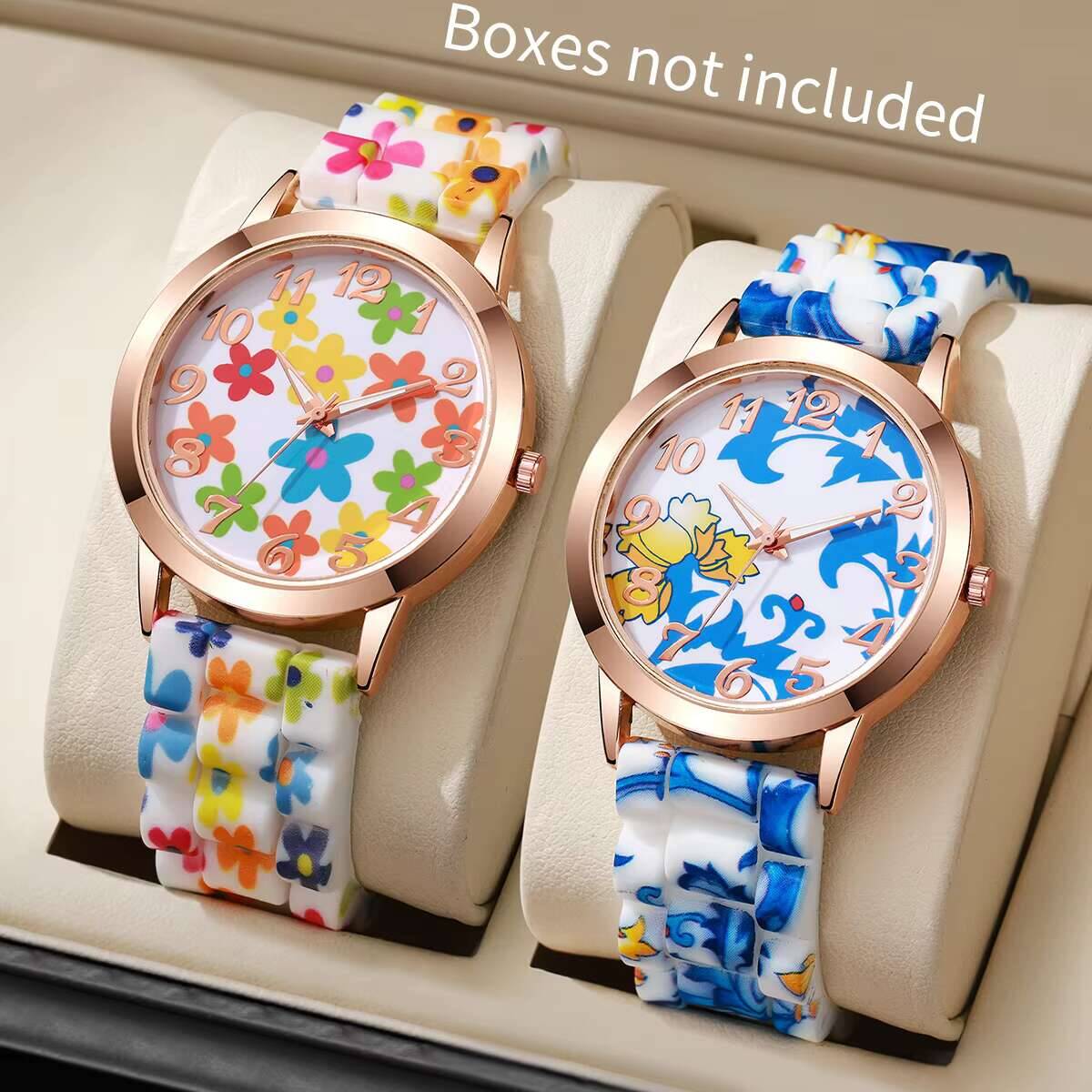 2 Buah Jam Tangan Wanita Bermo - Silicone Band Women ulasan dan harga