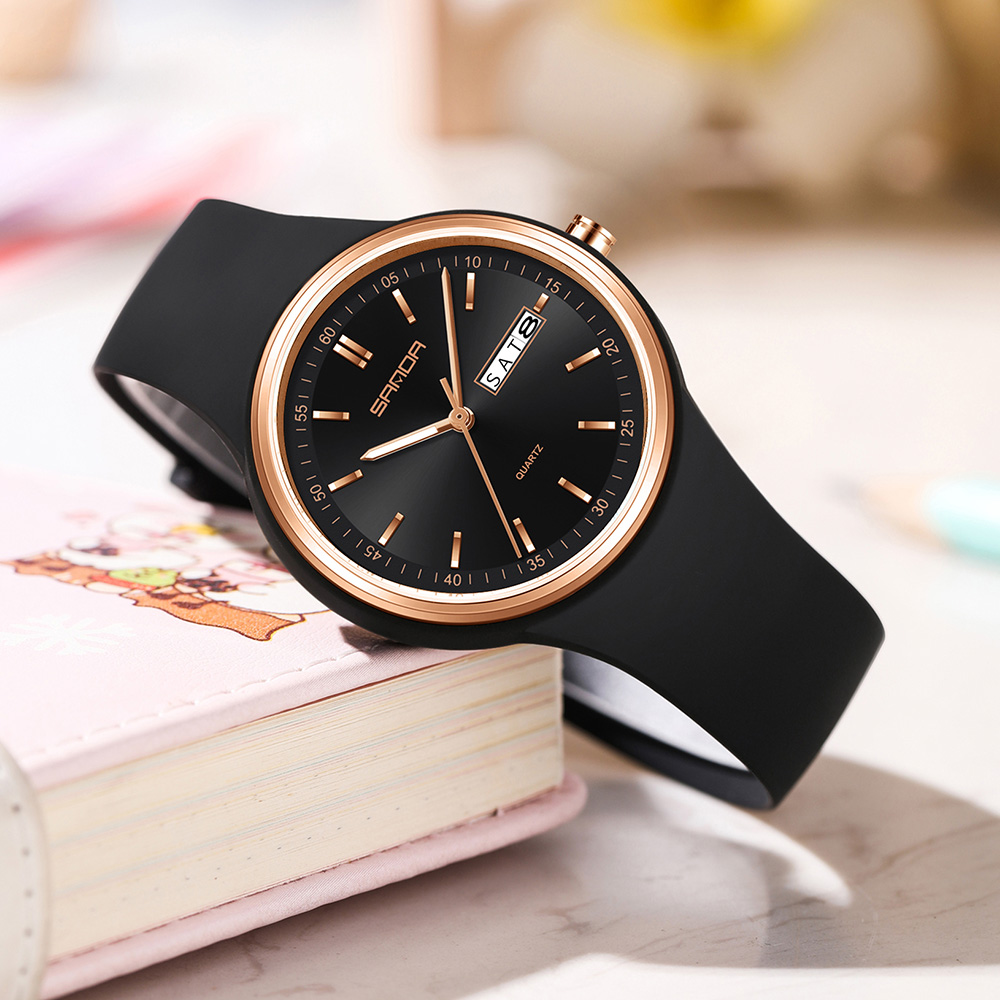 Jam Tangan Kuarsa Wanita Kuali - Silicone Band Women ulasan dan harga