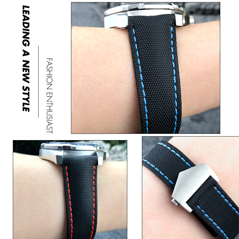 19mm 20mm 21mm 22mm Tali Jam K - Canvas Strap Watch ulasan dan harga