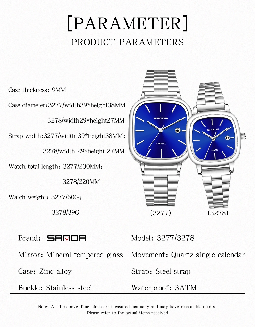 SANDA 3278 Jam Tangan Kuarsa E - Stainless Bracelet Diver ulasan dan harga